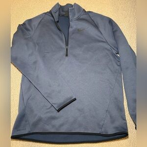 Nike Men's Blue Dri-FIT Quarter Zip Jacket